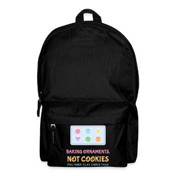 Ornamente backen, keine Kekse Polymer-Ton - Rucksack - Schwarz - Vorne