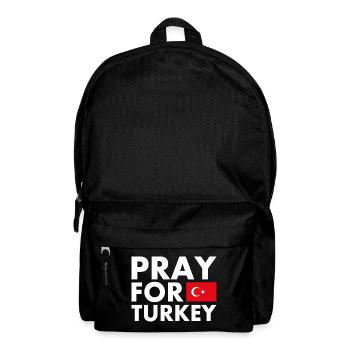 Pray for turkey - Backpack - black - Front
