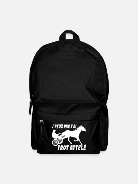 Trot Attelé Je Peux Pas J'ai Trot Attelé Driver - Sac à dos - noir