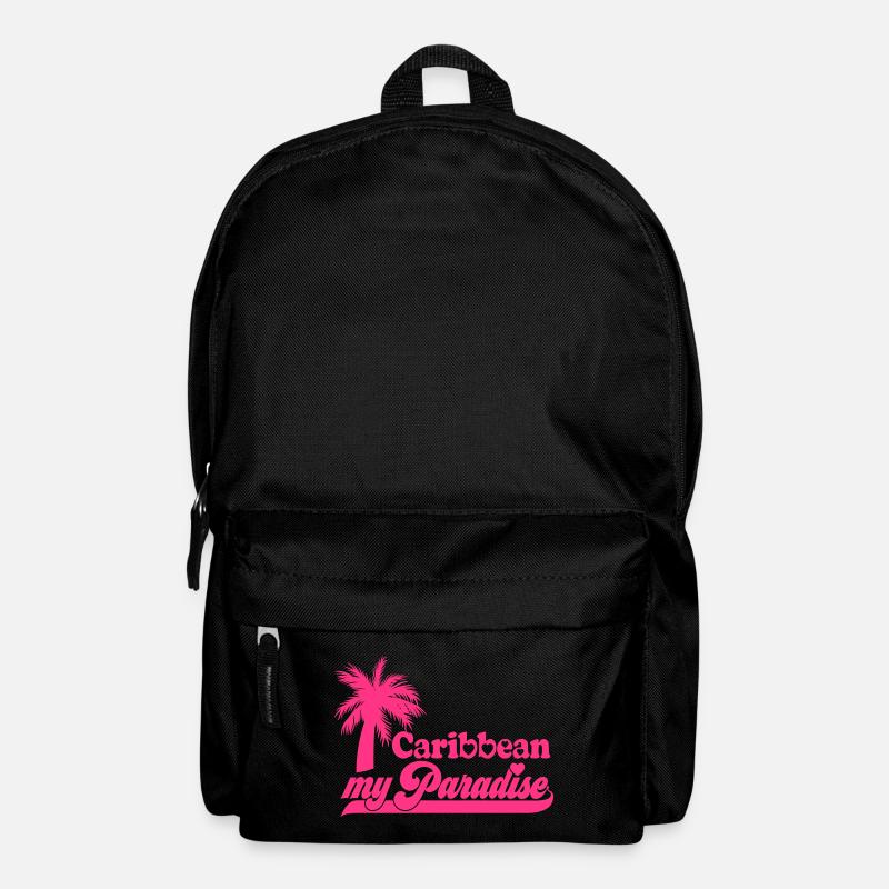 Farbe änderbar | Caribbean my Paradise - Rucksack - Schwarz