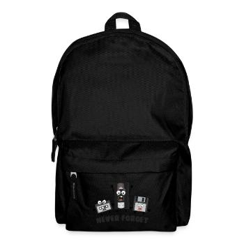 Never forget - nie vergessen - Rucksack - Schwarz - Vorne
