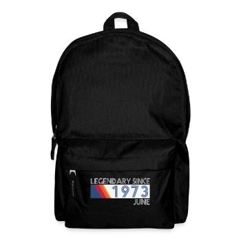 Retro SiFi Legendary since Juni 1973 - Geburtstag - Rucksack - Schwarz - Vorne