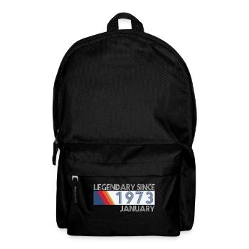Retro SiFi Legendary since January 1973 - Geburtst - Rucksack - Schwarz - Vorne