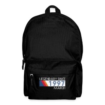 Retro SiFi Legendary since March 1997 - Birthday - Backpack - black - Front