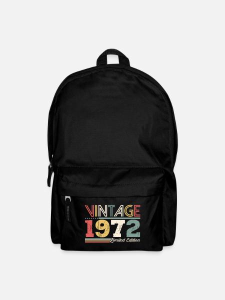 Vintage 1972 50. Geburtstag Damen/ Herren 50 Jahre - Rucksack - Schwarz