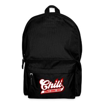 Colors can be changed | Chili Always Burns Twice - Backpack - black - Front