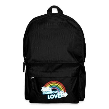 LGBT Rainbow Love - Sac à dos - noir - Devant