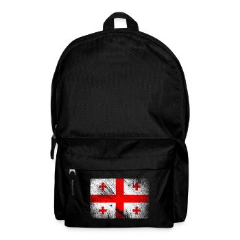 Drapeau de la Géorgie - Vintage Grunge - Sac à dos - noir - Devant