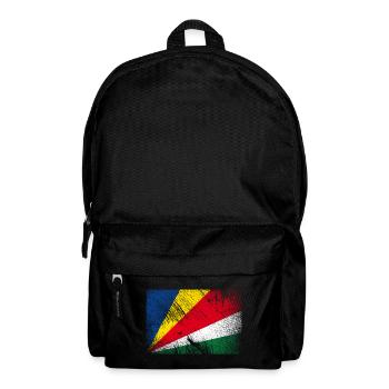 Drapeau des Seychelles - grunge vintage - Sac à dos - noir - Devant