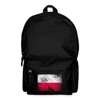 Polen Flagge Vintage Grunge - Rucksack - Schwarz - Vorne