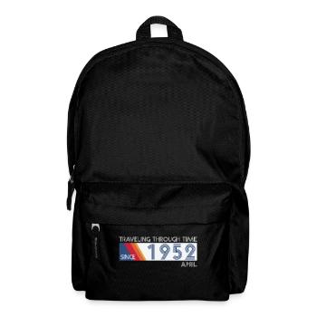 Funny time travel birthday design April 1952 - Backpack - black - Front