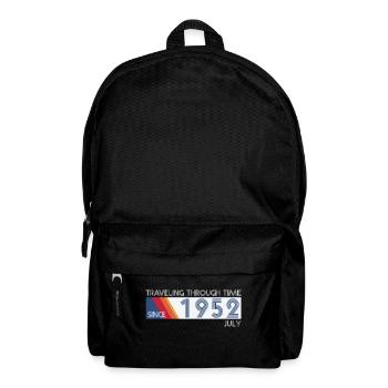 Funny time travel birthday design July 1952 - Backpack - black - Front