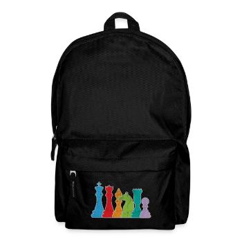 Schach - Rucksack - Schwarz - Vorne