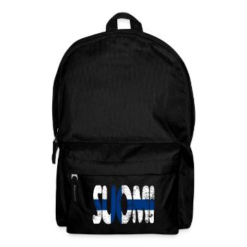 Suomi Finland Finnish Flag Scandinavia Travel - Backpack - black - Front
