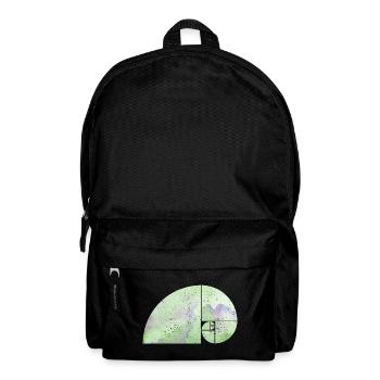 Fibonacci Spiral Elephant - Golden Ratio grungy 3 - Rucksack - Schwarz - Vorne