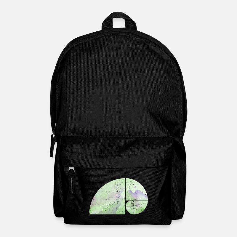 Fibonacci Spiral Elephant - Golden Ratio grungy 3 - Rucksack - Schwarz