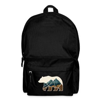 Bear Design Geometric - Backpack - black - Front