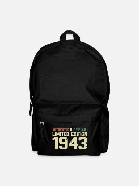 1943 Geburtstagsgeschenk 1943 Jahrgang 1943 Retro - Rucksack - Schwarz