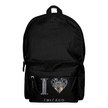 CHICAGO – Architectural Steel Lettering - Rucksack - Schwarz - Vorne