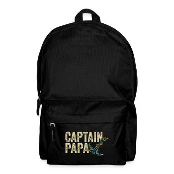 Captain Papa Sailing Life Boating Sailor - Backpack - black - Front