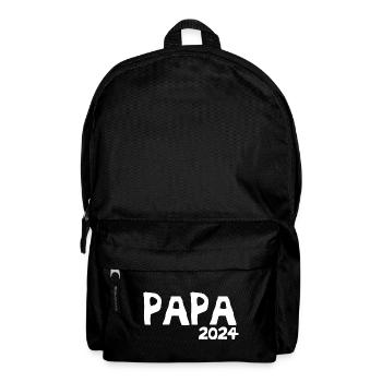 Papa 2024 Künftiger Papa 2024 - Rucksack - Schwarz - Vorne
