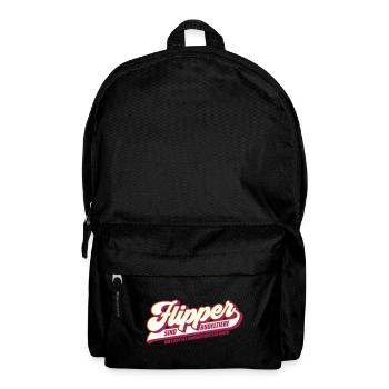 Farben änderbar | Flipper sind Rudeltiere - Rucksack - Schwarz - Vorne