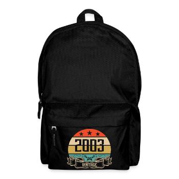 2003 Vintage Birthday Retro Classic - Sac à dos - noir - Devant