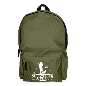 Schweizer Laufhund Jagdhunderasse Jäger Wilsigns - Rucksack - Olivgrün - Vorne