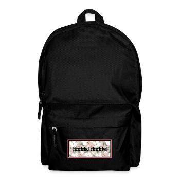 Baddeldaddel Blumen Logo I Design by Baddeldaddel - Rucksack - Schwarz - Vorne