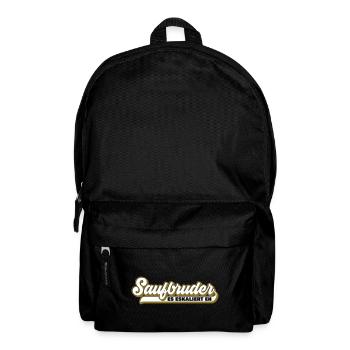 Farben änderbar | Saufbruder Saufen Bro - Rucksack - Schwarz - Vorne