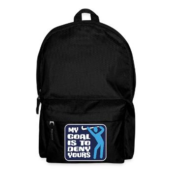 feldhockey fieldhockey-goal is to deny yours - Rucksack - Schwarz - Vorne