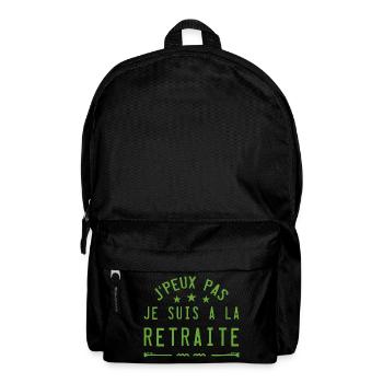 Je peux pas je suis à la retraite - Sac à dos - noir - Devant
