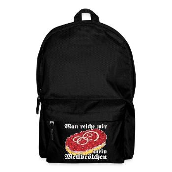 Mettbrötchen - Rucksack - Schwarz - Vorne
