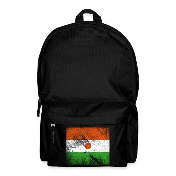Niger Flag - Vintage Grunge - Backpack - black - Front