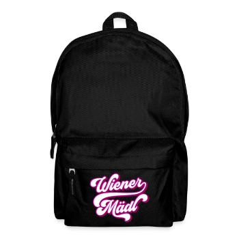 Wiener Mädl | Farben änderbar | - Rucksack - Schwarz - Vorne