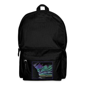 Aurora in the sky turquoise sky - Backpack - black - Front