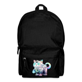Kawaii Robot Cat - Backpack - black - Front