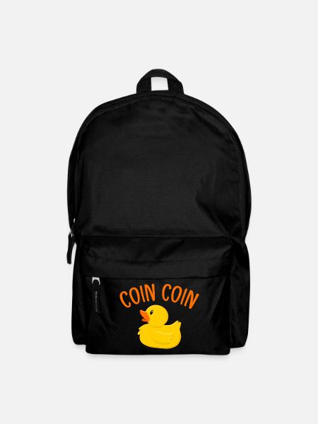 Canard Humour Vilain Petit Canard Coin Coin - Sac à dos - noir