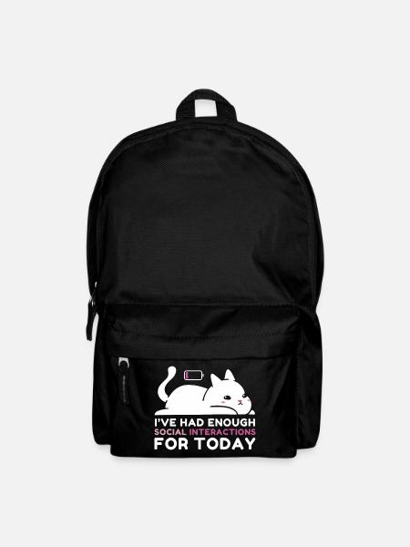 Genügend soziale Interaktionen - Rucksack - Schwarz