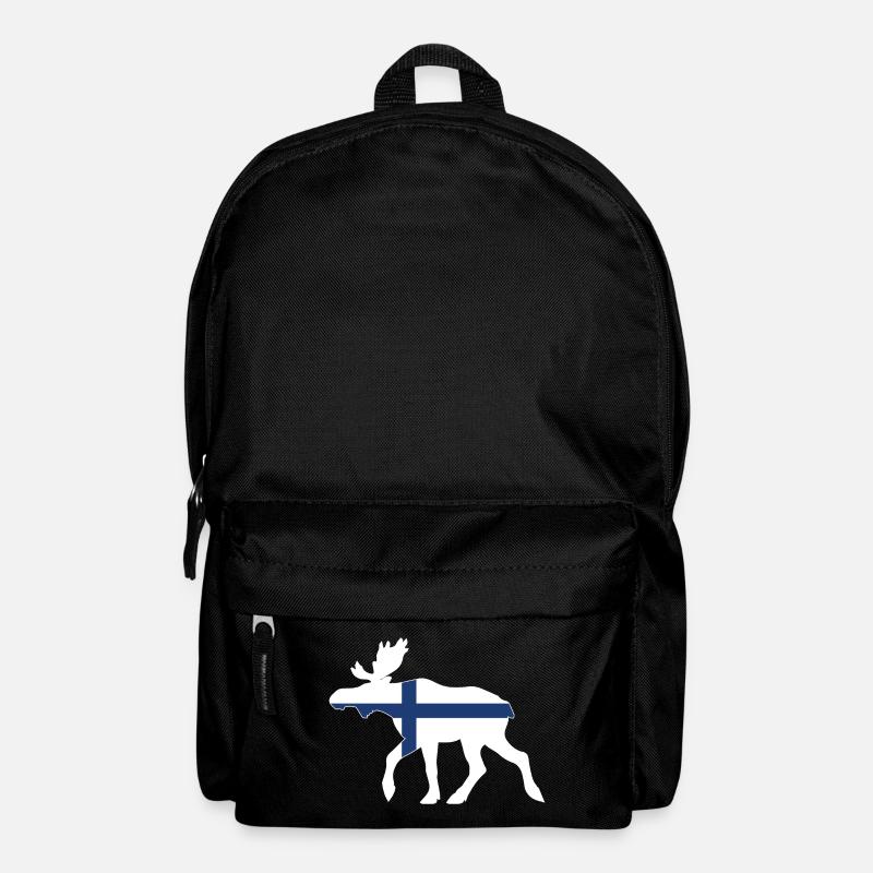 Finnland Elch - Rucksack - Schwarz