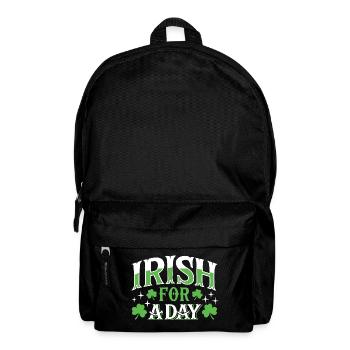 Irish for a day - Shamrock - Ireland - Backpack - black - Front