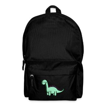 Dino mignon - Sac à dos - noir - Devant