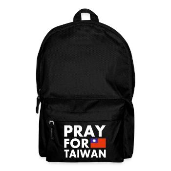 Pray for taiwan - Rucksack - Schwarz - Vorne