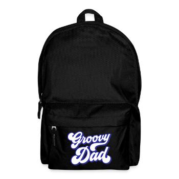 Groovy Dad | Colors can be changed | - Backpack - black - Front