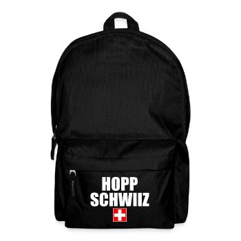 Hopp schwiiz - Backpack - black - Front
