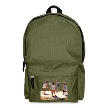 Kinder entwickeln soziale Fähigkeiten - Rucksack - Olivgrün - Vorne