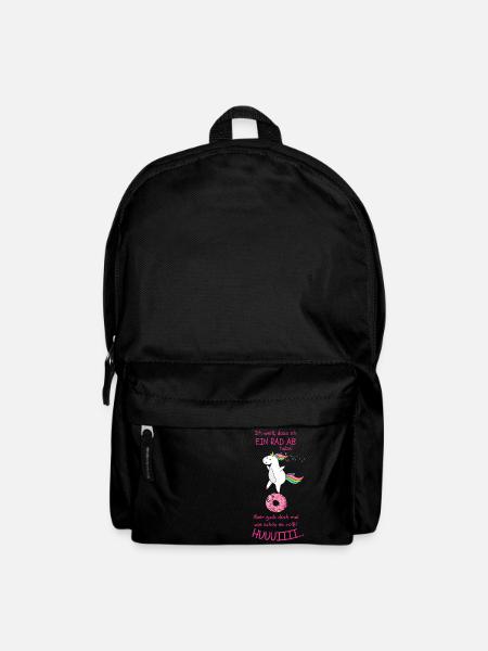 Einhorn T-Shirt Geschenk Idee Lustig Geburtstag - Rucksack - Schwarz