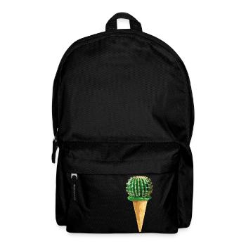 Cactus avec de la crème glacée - Sac à dos - noir - Devant