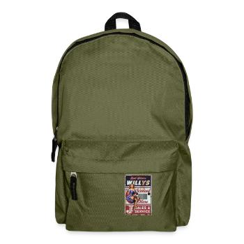 Pin up Get your Willys - Backpack - olive green - Front