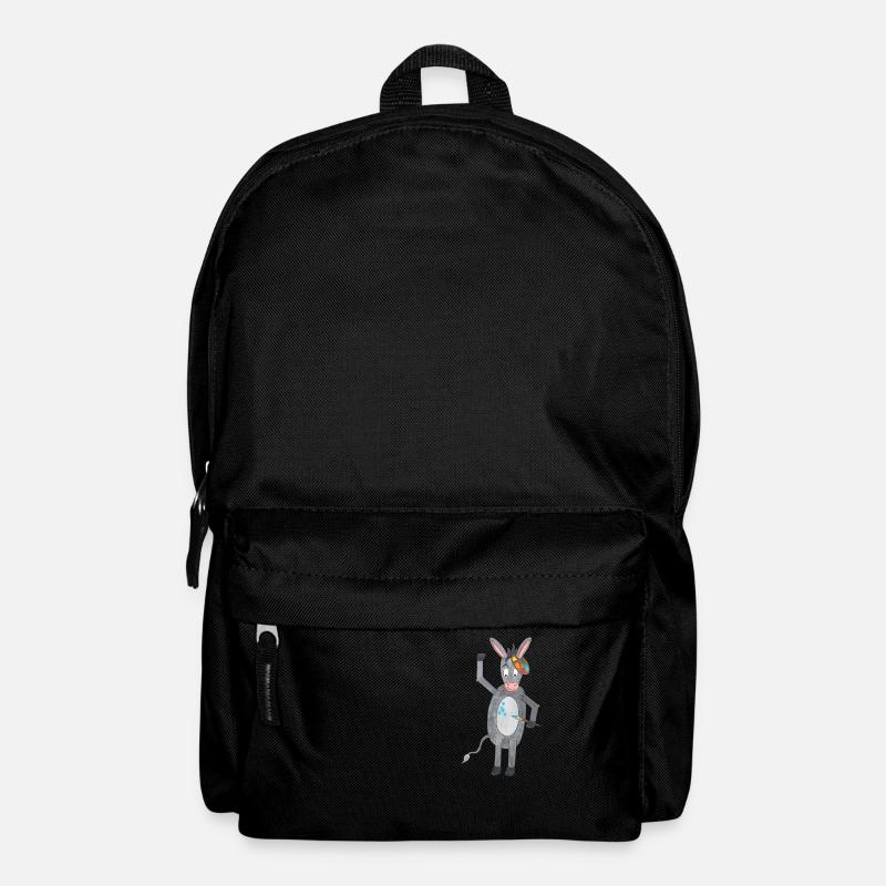 Esel mit Pinsel und Farbpalette - Rucksack - Schwarz